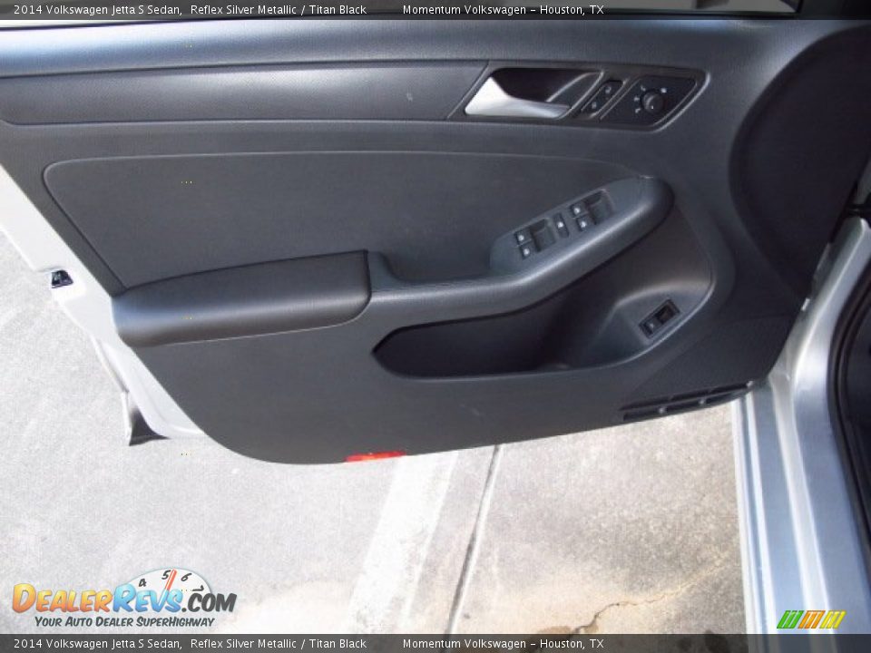 2014 Volkswagen Jetta S Sedan Reflex Silver Metallic / Titan Black Photo #9