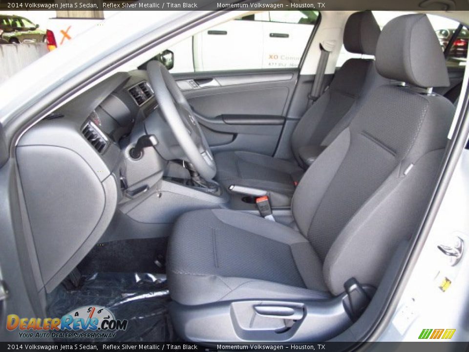2014 Volkswagen Jetta S Sedan Reflex Silver Metallic / Titan Black Photo #10