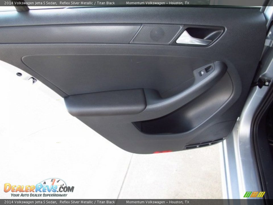 2014 Volkswagen Jetta S Sedan Reflex Silver Metallic / Titan Black Photo #11