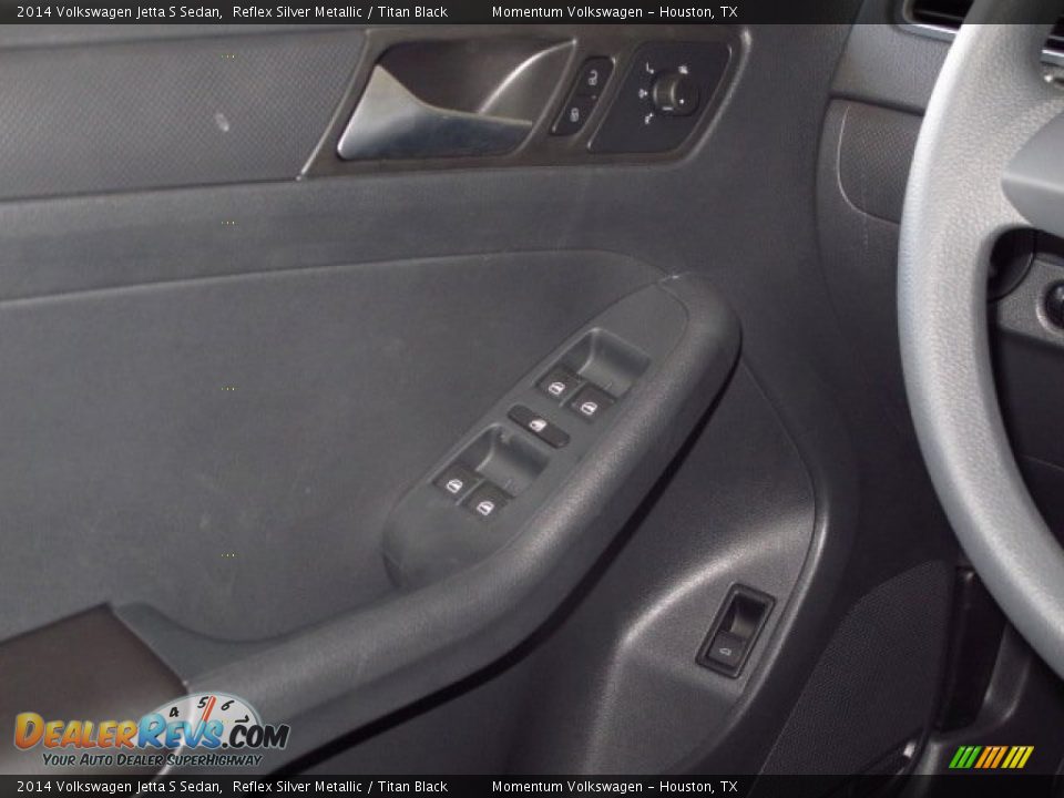 2014 Volkswagen Jetta S Sedan Reflex Silver Metallic / Titan Black Photo #15