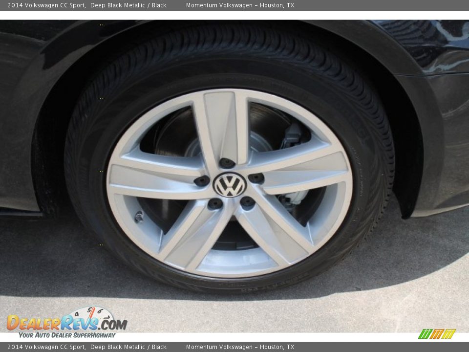 2014 Volkswagen CC Sport Deep Black Metallic / Black Photo #7