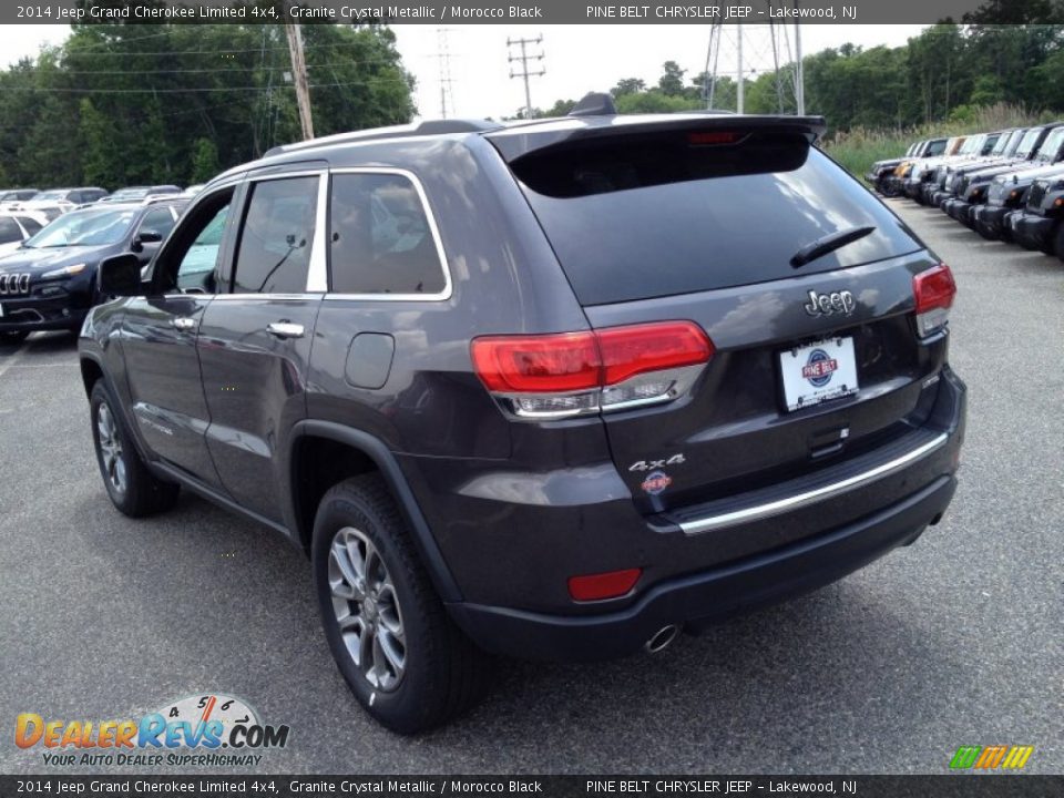2014 Jeep Grand Cherokee Limited 4x4 Granite Crystal Metallic / Morocco Black Photo #4
