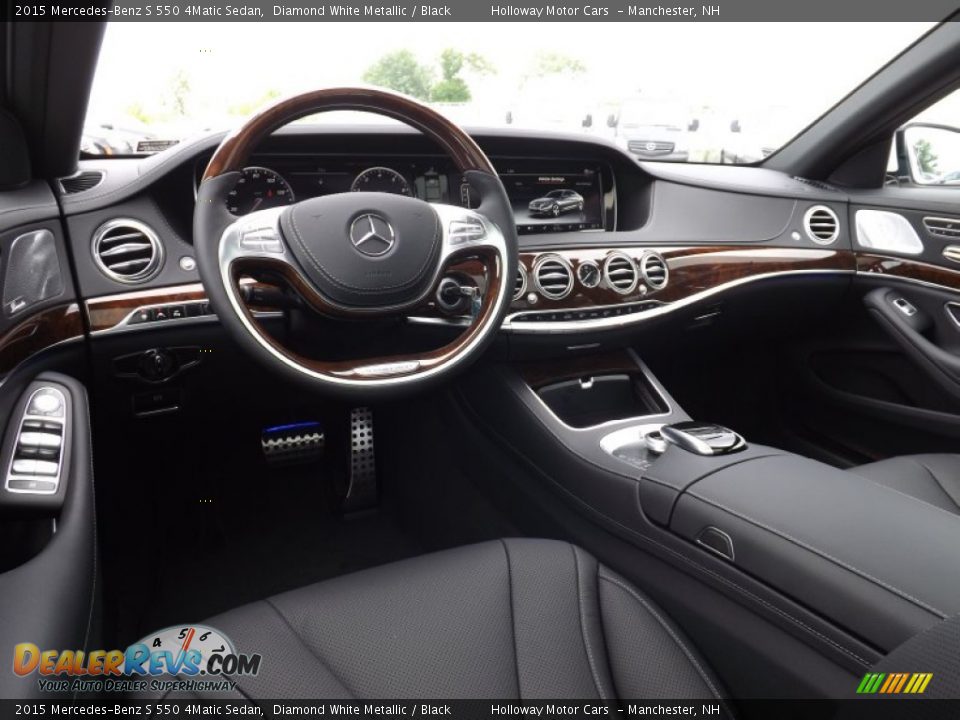 Black Interior - 2015 Mercedes-Benz S 550 4Matic Sedan Photo #10
