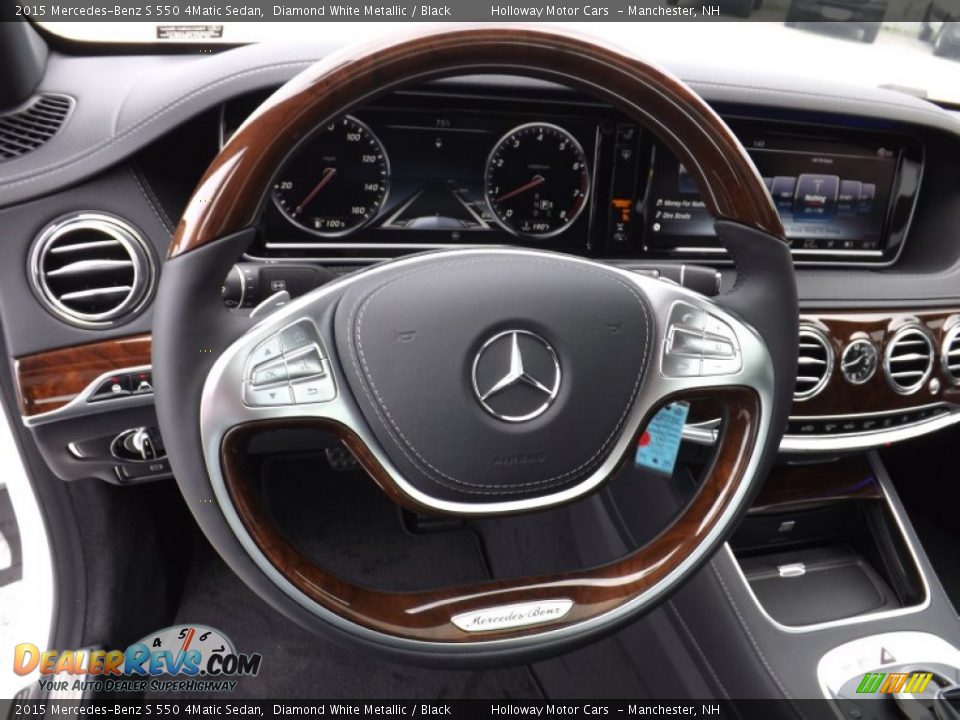2015 Mercedes-Benz S 550 4Matic Sedan Steering Wheel Photo #21