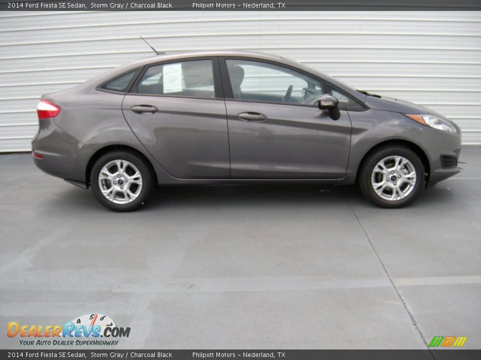 2014 Ford Fiesta SE Sedan Storm Gray / Charcoal Black Photo #3