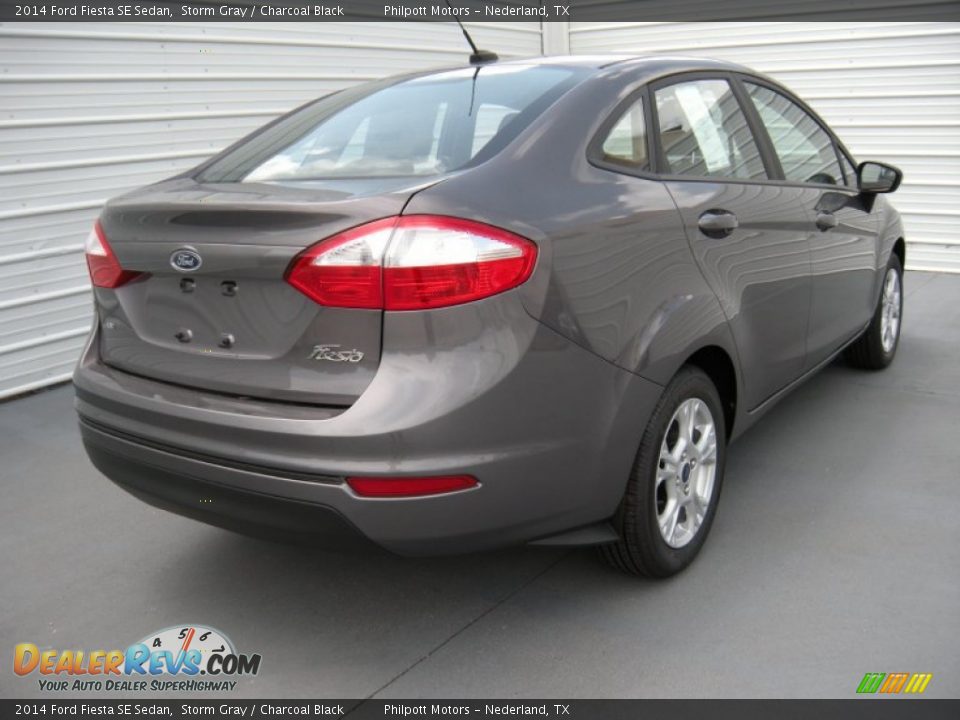 2014 Ford Fiesta SE Sedan Storm Gray / Charcoal Black Photo #4