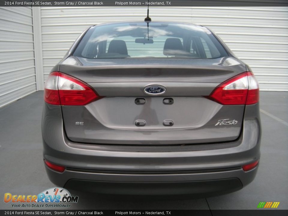 2014 Ford Fiesta SE Sedan Storm Gray / Charcoal Black Photo #5