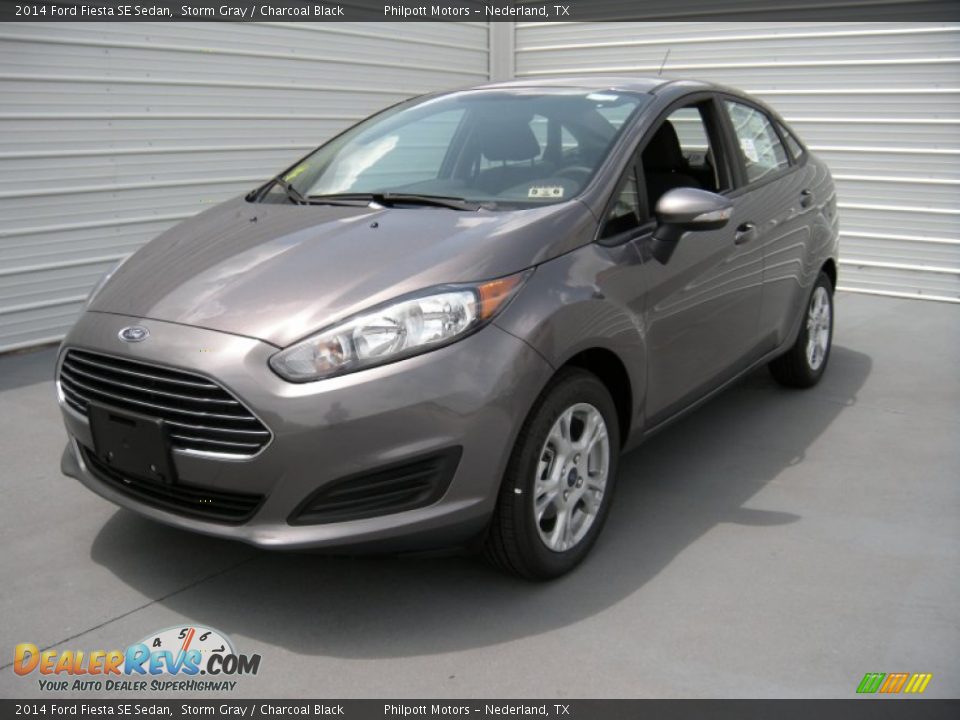 2014 Ford Fiesta SE Sedan Storm Gray / Charcoal Black Photo #7
