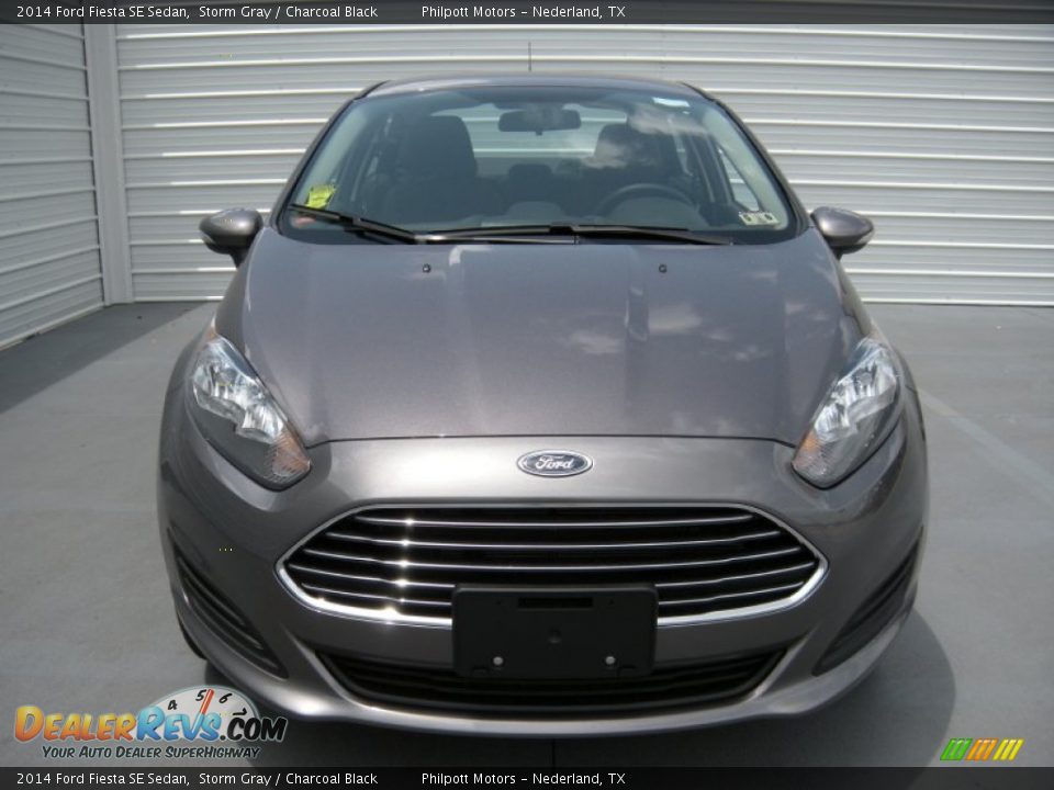 2014 Ford Fiesta SE Sedan Storm Gray / Charcoal Black Photo #8
