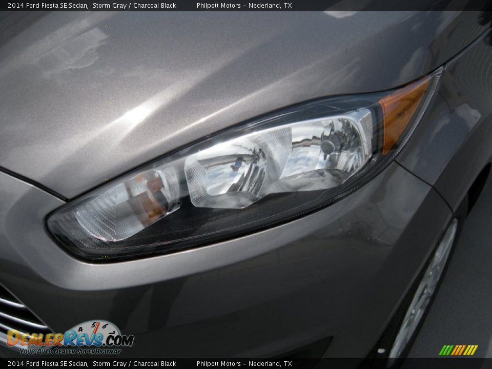 2014 Ford Fiesta SE Sedan Storm Gray / Charcoal Black Photo #9