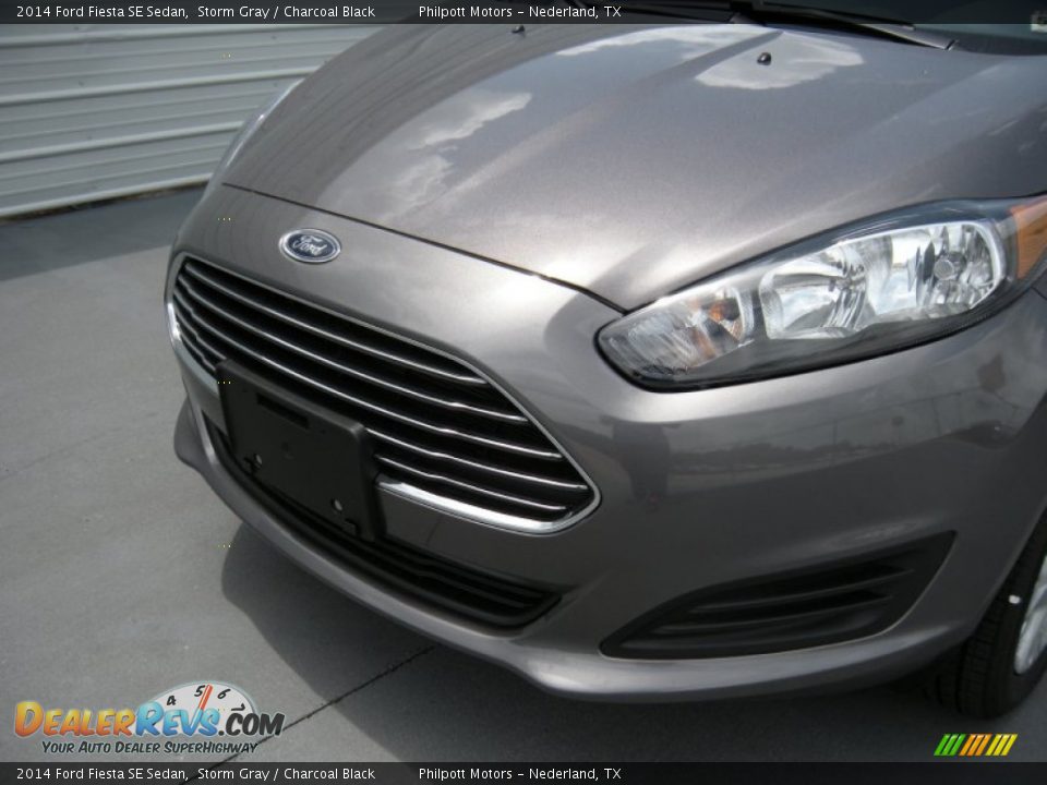 2014 Ford Fiesta SE Sedan Storm Gray / Charcoal Black Photo #10