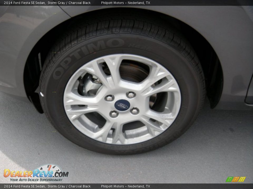 2014 Ford Fiesta SE Sedan Storm Gray / Charcoal Black Photo #11