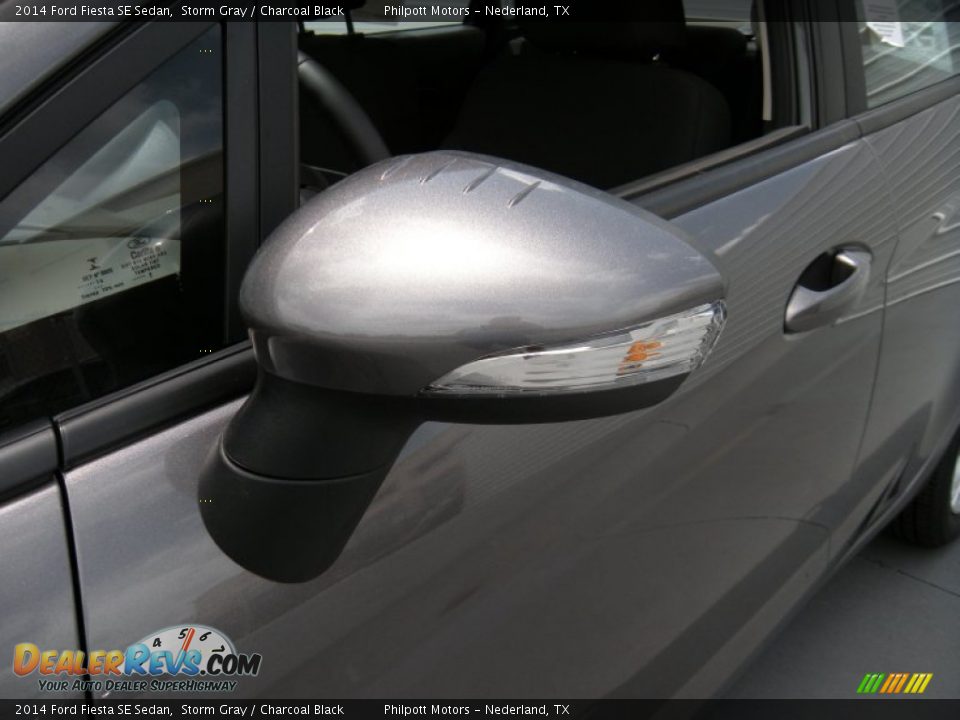 2014 Ford Fiesta SE Sedan Storm Gray / Charcoal Black Photo #12