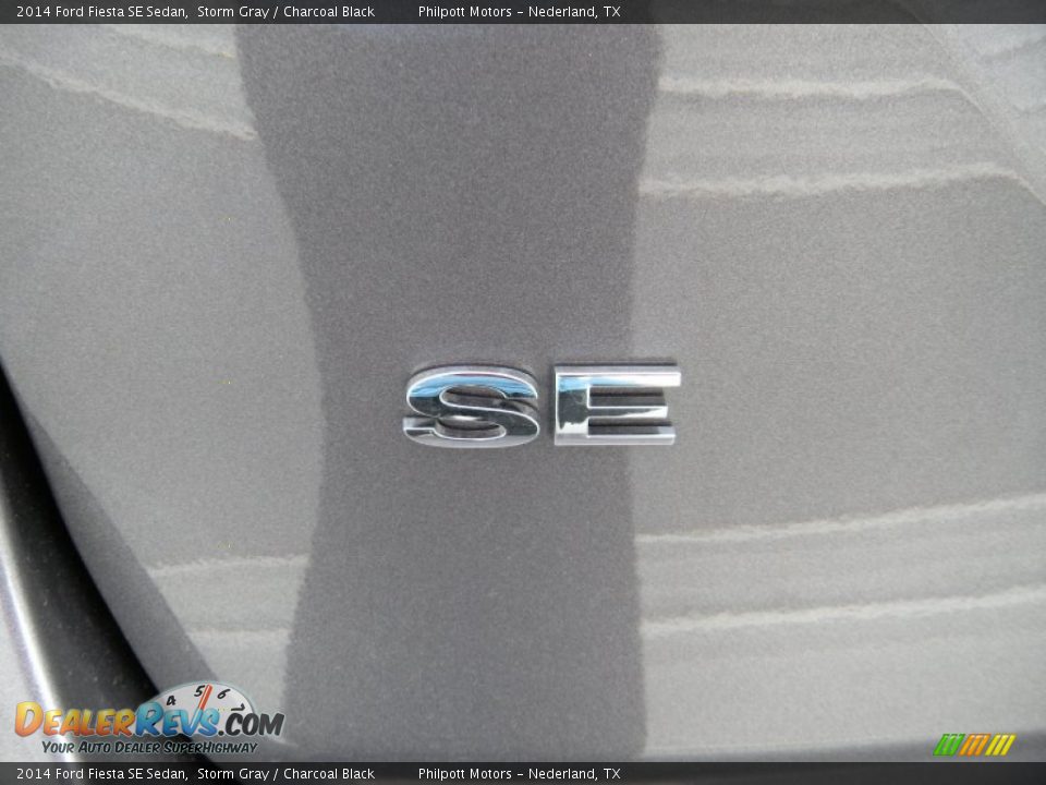 2014 Ford Fiesta SE Sedan Storm Gray / Charcoal Black Photo #14