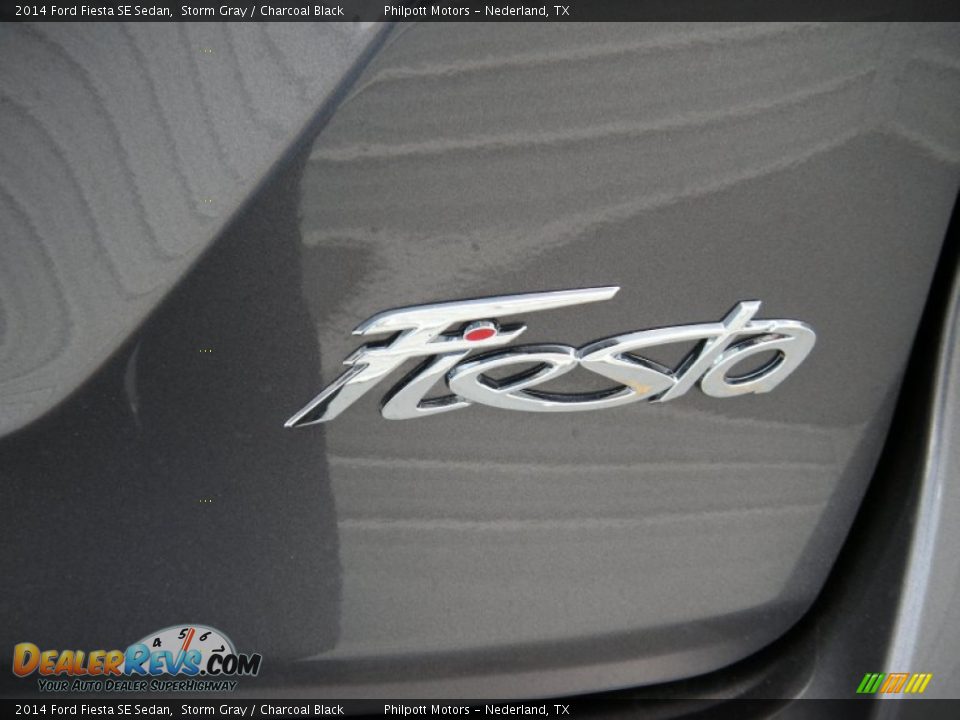 2014 Ford Fiesta SE Sedan Storm Gray / Charcoal Black Photo #15