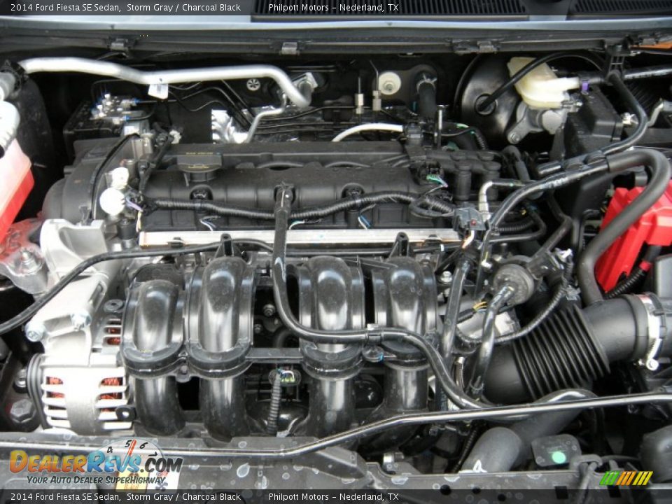 2014 Ford Fiesta SE Sedan Storm Gray / Charcoal Black Photo #17
