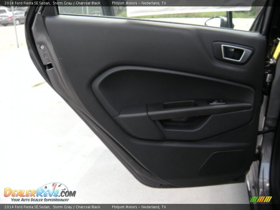 2014 Ford Fiesta SE Sedan Storm Gray / Charcoal Black Photo #19