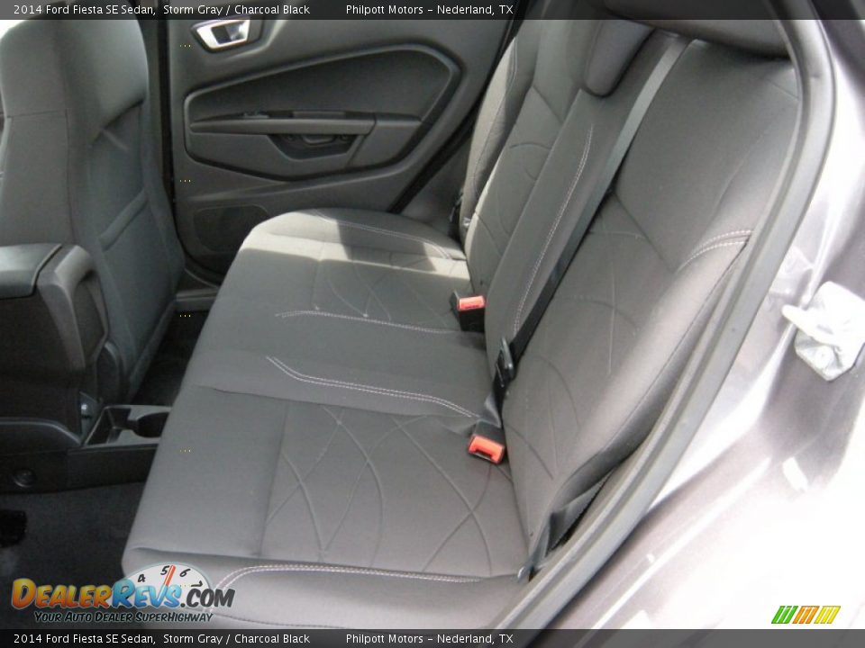 2014 Ford Fiesta SE Sedan Storm Gray / Charcoal Black Photo #20