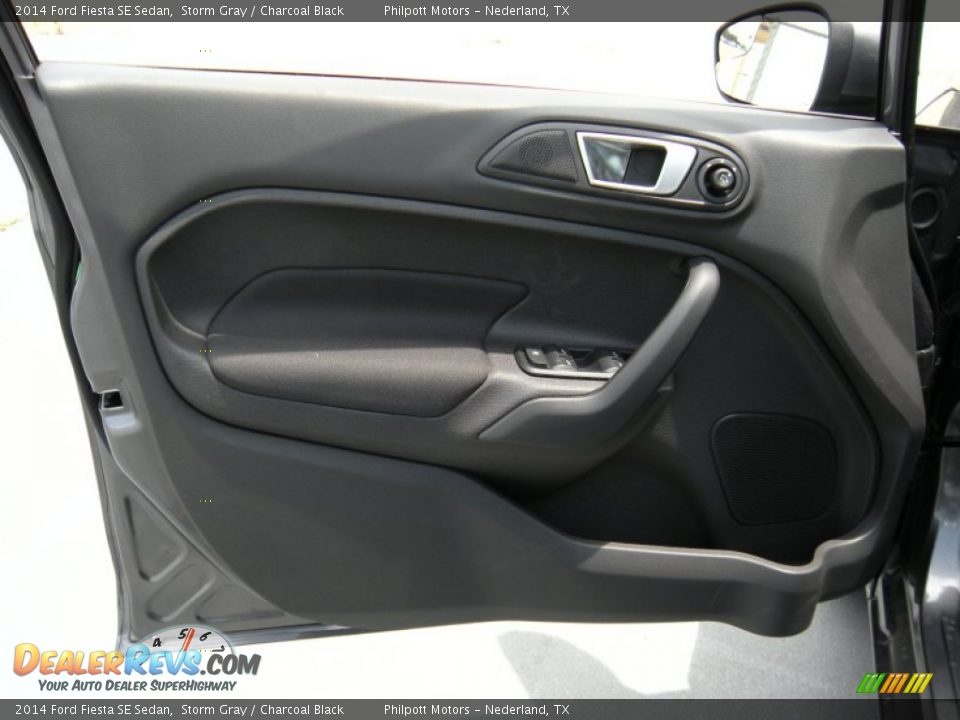 2014 Ford Fiesta SE Sedan Storm Gray / Charcoal Black Photo #21
