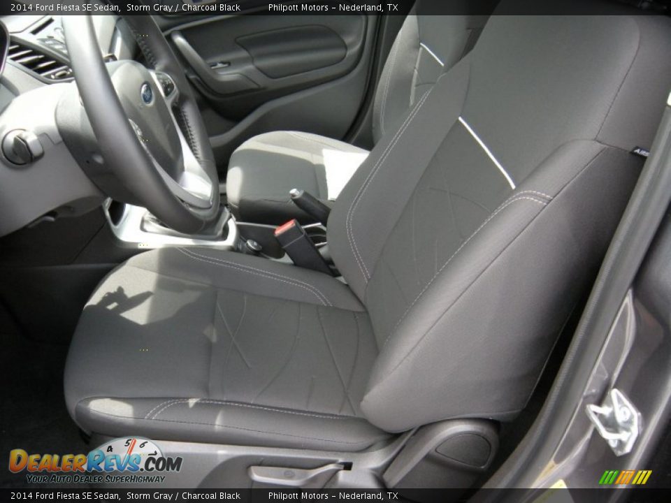 2014 Ford Fiesta SE Sedan Storm Gray / Charcoal Black Photo #23