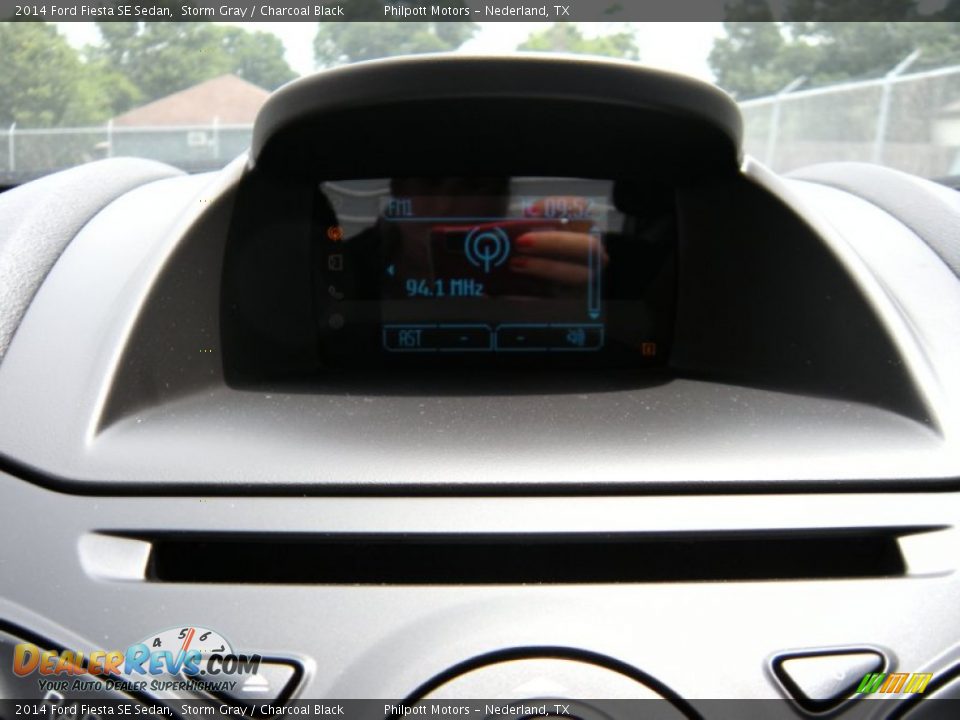2014 Ford Fiesta SE Sedan Storm Gray / Charcoal Black Photo #27