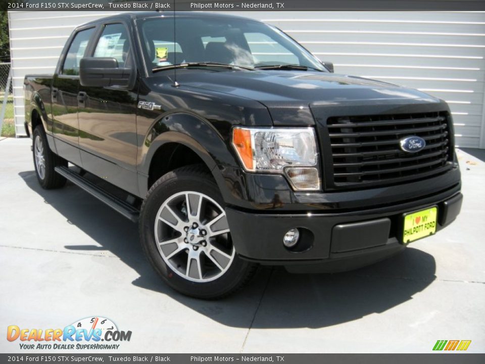 2014 Ford F150 STX SuperCrew Tuxedo Black / Black Photo #1