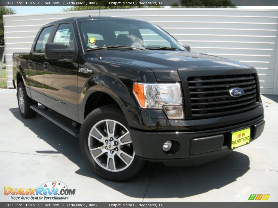 2014 Ford F150 STX SuperCrew Tuxedo Black / Black Photo #2
