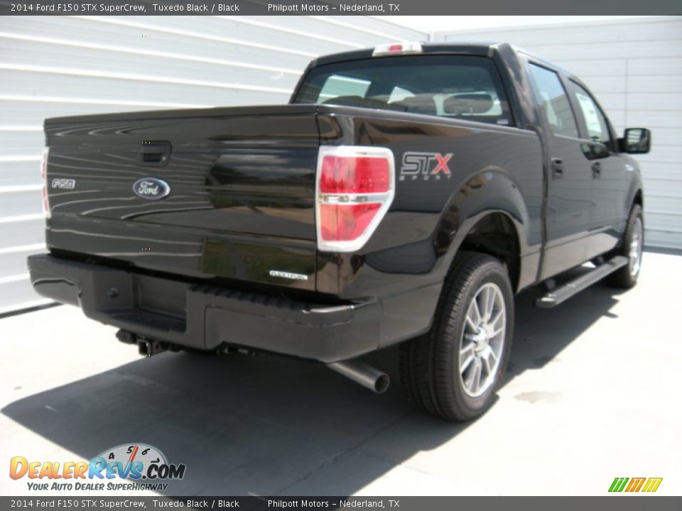 2014 Ford F150 STX SuperCrew Tuxedo Black / Black Photo #4