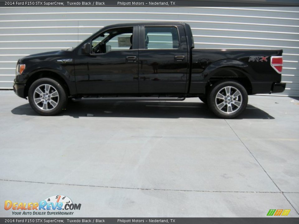 2014 Ford F150 STX SuperCrew Tuxedo Black / Black Photo #6