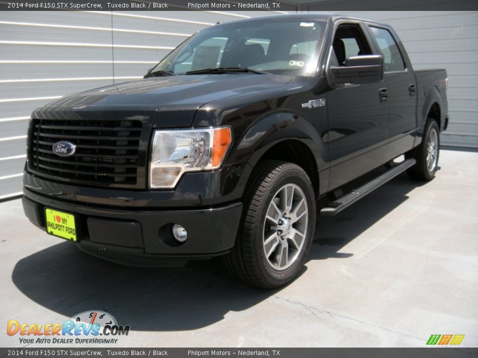 2014 Ford F150 STX SuperCrew Tuxedo Black / Black Photo #7