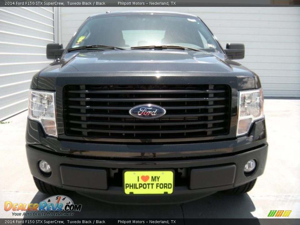 2014 Ford F150 STX SuperCrew Tuxedo Black / Black Photo #8