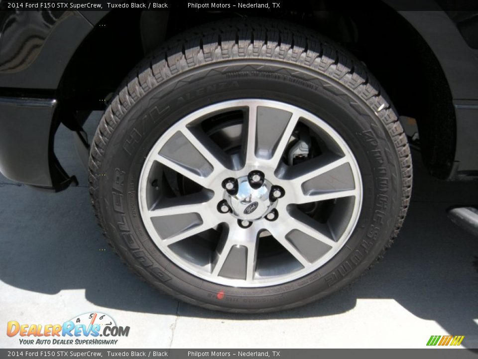 2014 Ford F150 STX SuperCrew Tuxedo Black / Black Photo #11