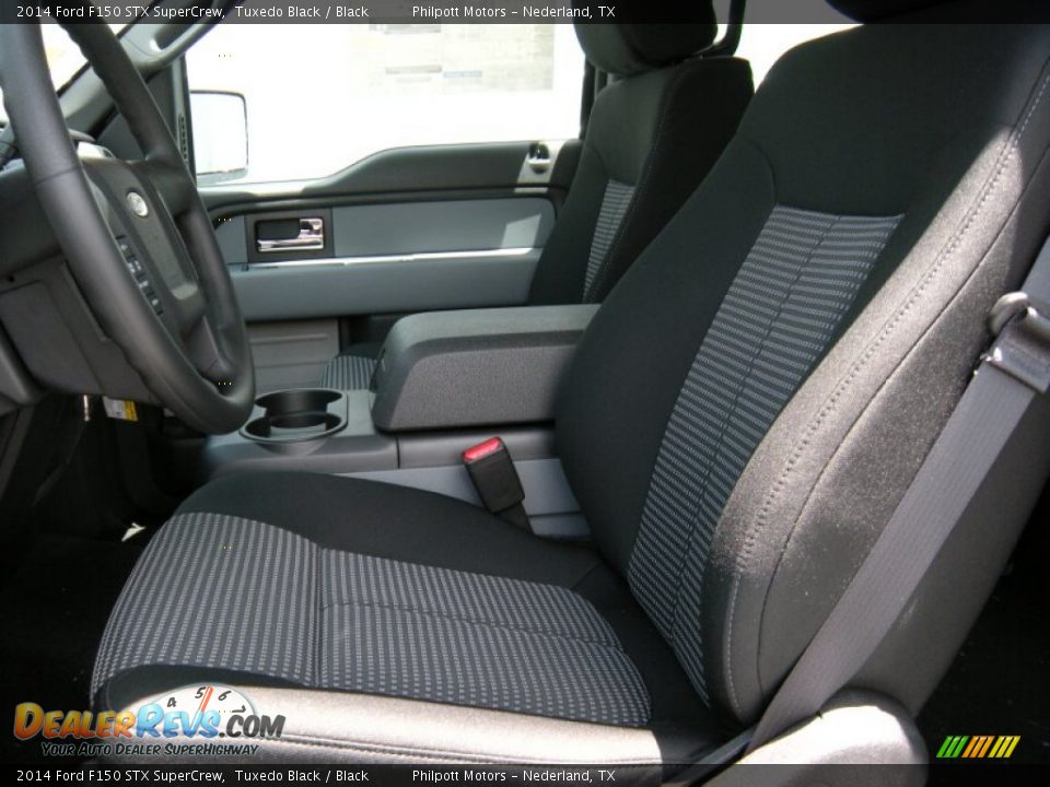 2014 Ford F150 STX SuperCrew Tuxedo Black / Black Photo #25