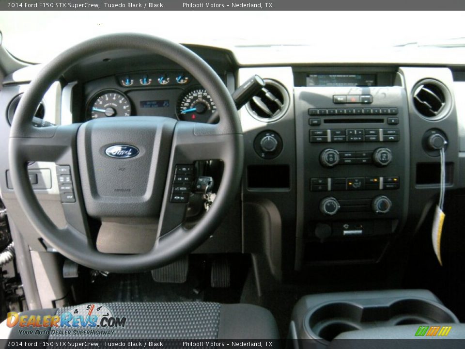 2014 Ford F150 STX SuperCrew Tuxedo Black / Black Photo #27
