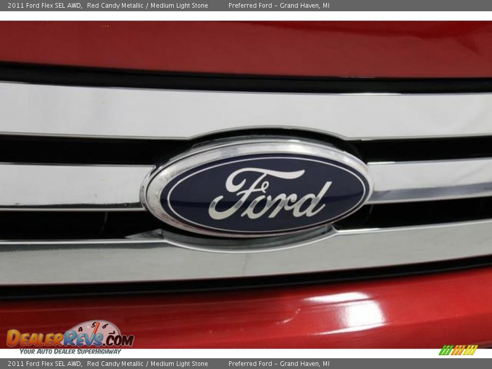 2011 Ford Flex SEL AWD Red Candy Metallic / Medium Light Stone Photo #5