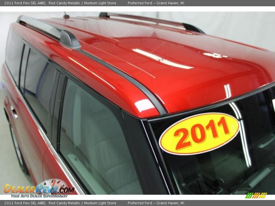 2011 Ford Flex SEL AWD Red Candy Metallic / Medium Light Stone Photo #7