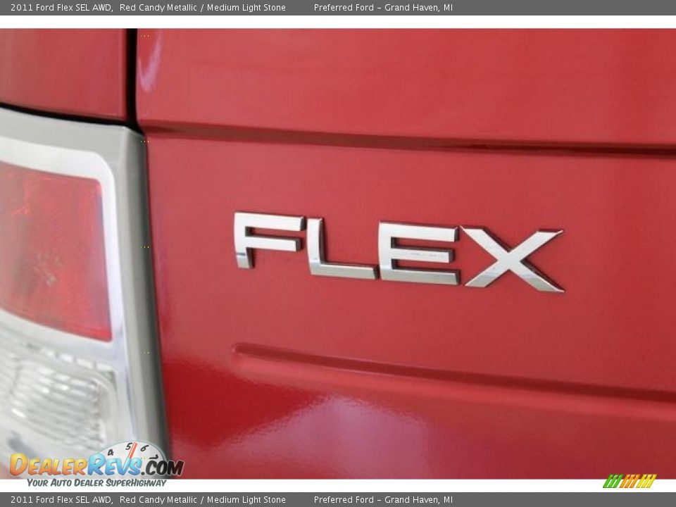 2011 Ford Flex SEL AWD Red Candy Metallic / Medium Light Stone Photo #10