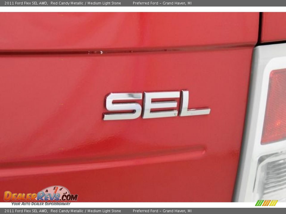 2011 Ford Flex SEL AWD Red Candy Metallic / Medium Light Stone Photo #11