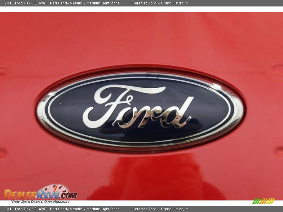 2011 Ford Flex SEL AWD Red Candy Metallic / Medium Light Stone Photo #13