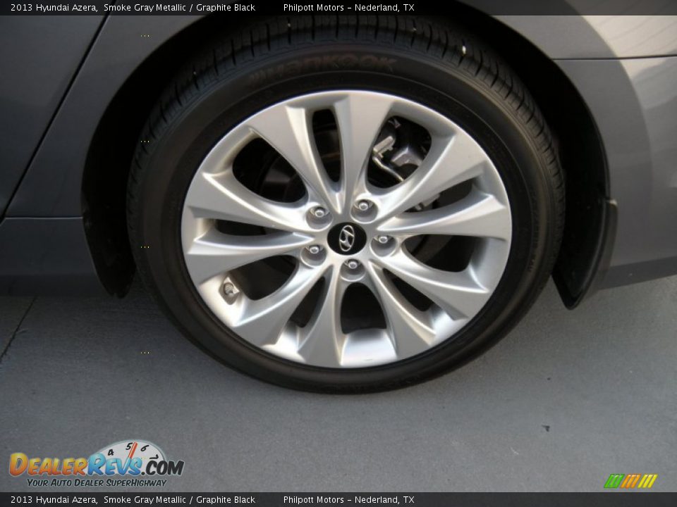 2013 Hyundai Azera Smoke Gray Metallic / Graphite Black Photo #12