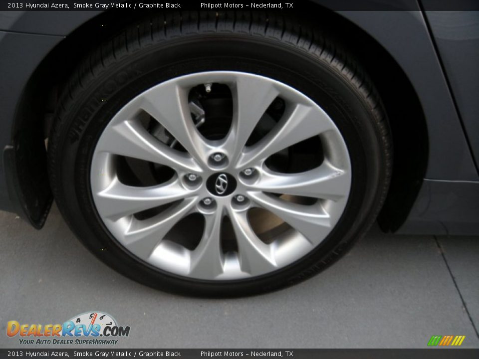 2013 Hyundai Azera Smoke Gray Metallic / Graphite Black Photo #13