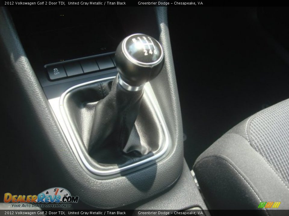 2012 Volkswagen Golf 2 Door TDI United Gray Metallic / Titan Black Photo #5