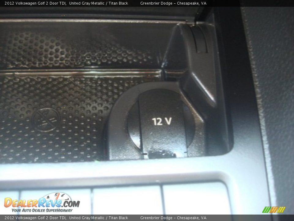 2012 Volkswagen Golf 2 Door TDI United Gray Metallic / Titan Black Photo #6