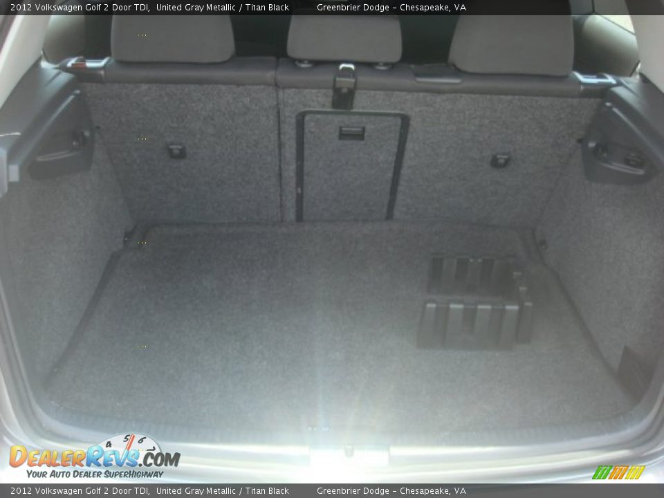 2012 Volkswagen Golf 2 Door TDI United Gray Metallic / Titan Black Photo #23
