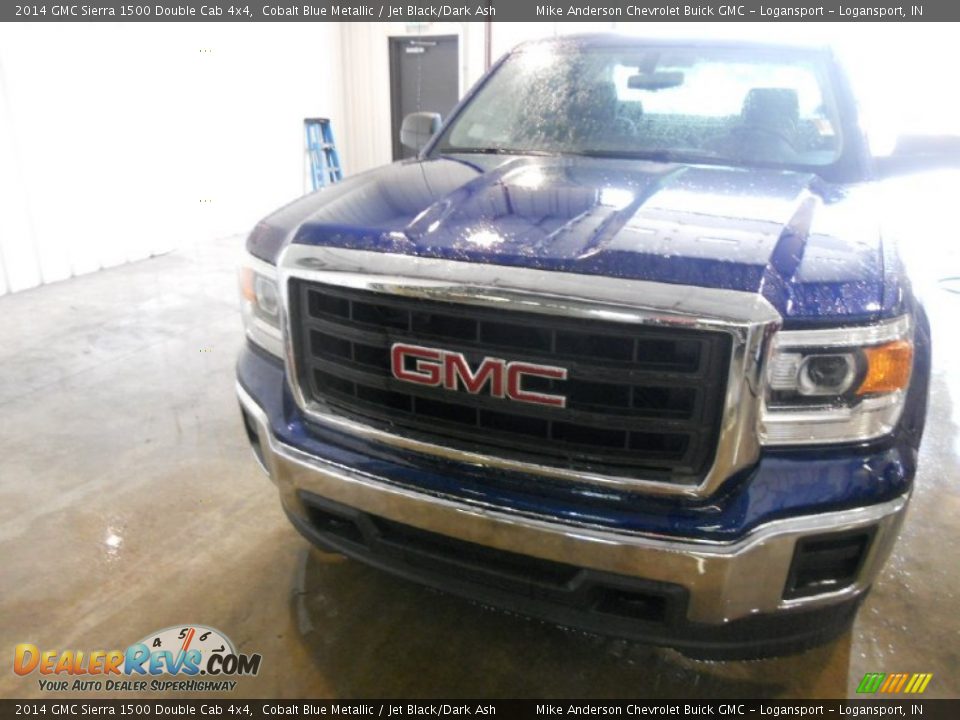 2014 GMC Sierra 1500 Double Cab 4x4 Cobalt Blue Metallic / Jet Black/Dark Ash Photo #2