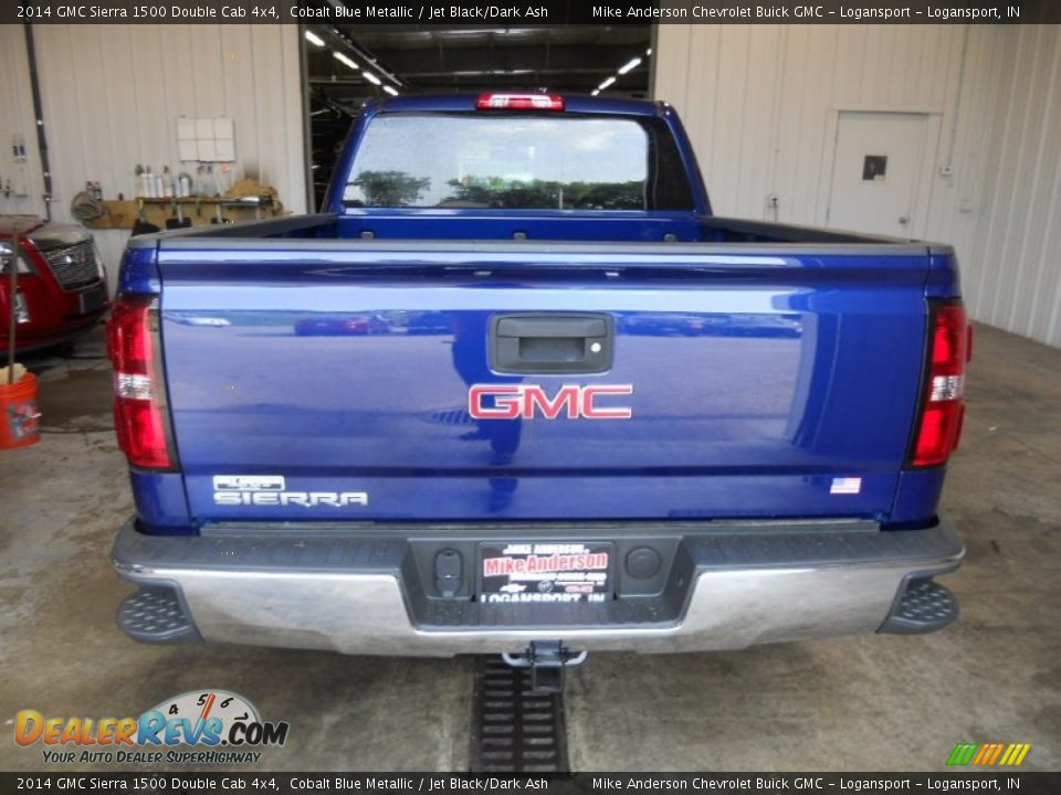 2014 GMC Sierra 1500 Double Cab 4x4 Cobalt Blue Metallic / Jet Black/Dark Ash Photo #3