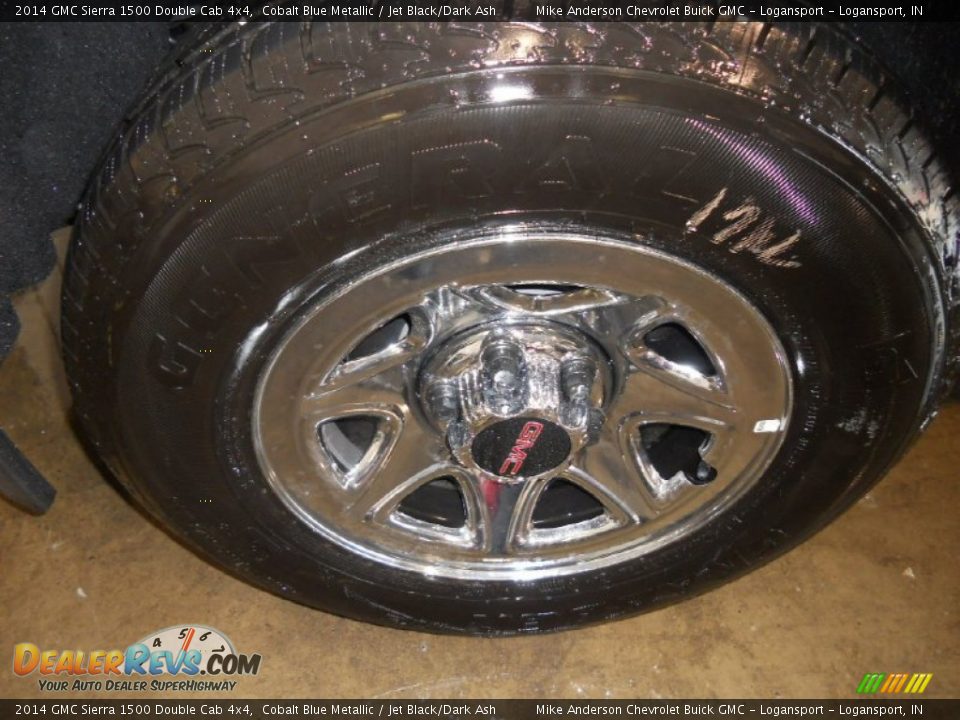 2014 GMC Sierra 1500 Double Cab 4x4 Cobalt Blue Metallic / Jet Black/Dark Ash Photo #4