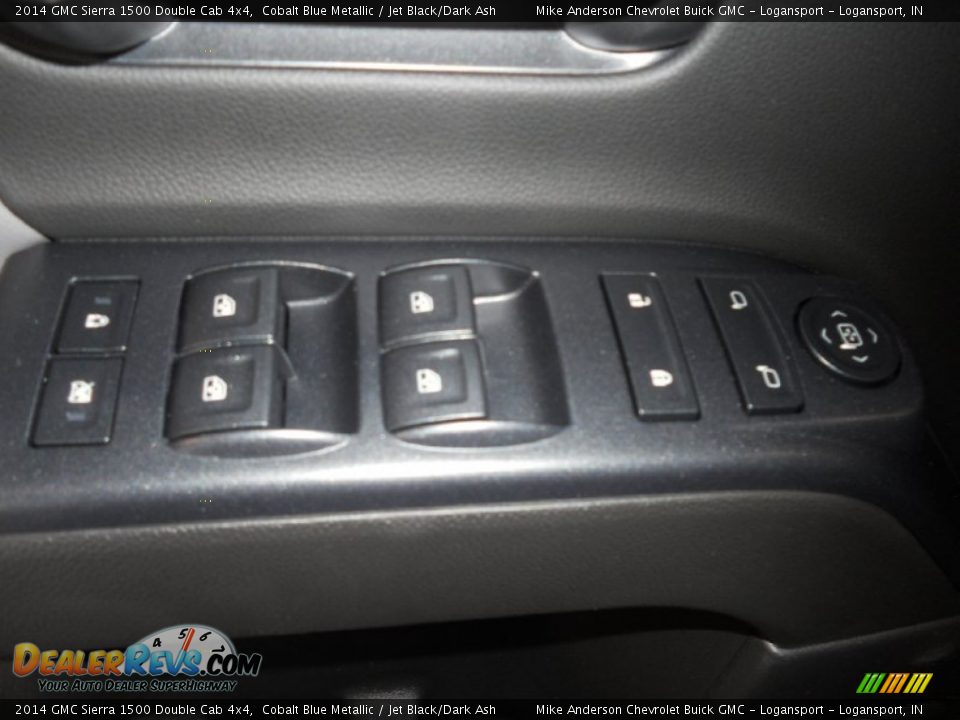 2014 GMC Sierra 1500 Double Cab 4x4 Cobalt Blue Metallic / Jet Black/Dark Ash Photo #6
