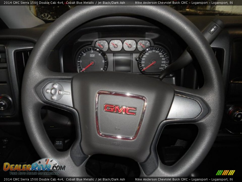 2014 GMC Sierra 1500 Double Cab 4x4 Cobalt Blue Metallic / Jet Black/Dark Ash Photo #9