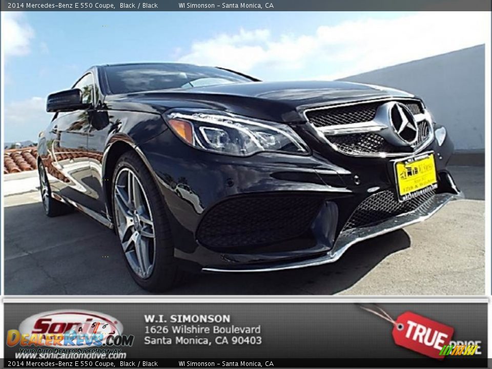 2014 Mercedes-Benz E 550 Coupe Black / Black Photo #1